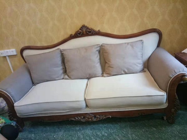 重庆欧式沙发换布案例